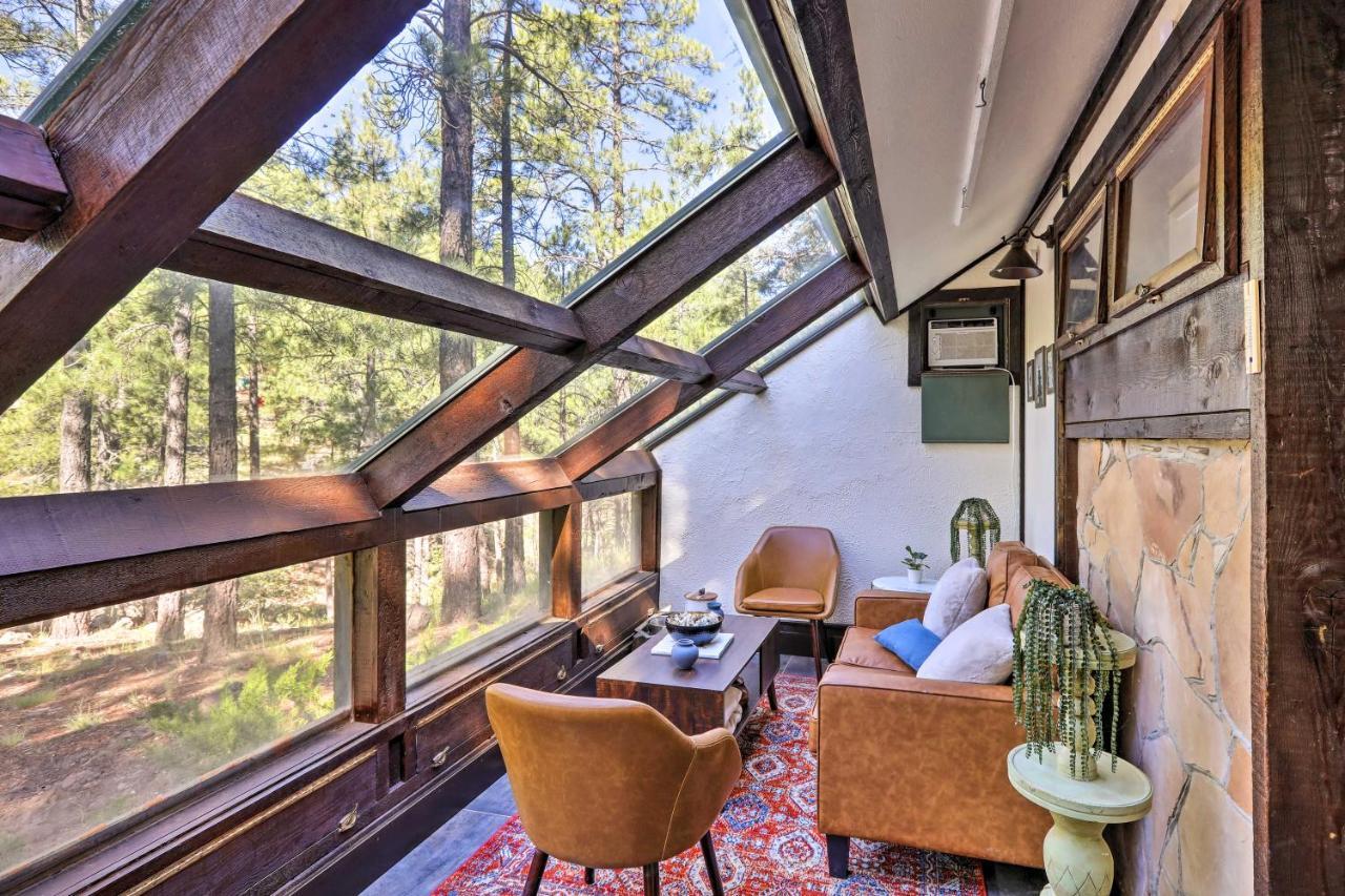 Woodsy Flagstaff Hideaway With Deck And Sunroom! Mountainaire Eksteriør bilde